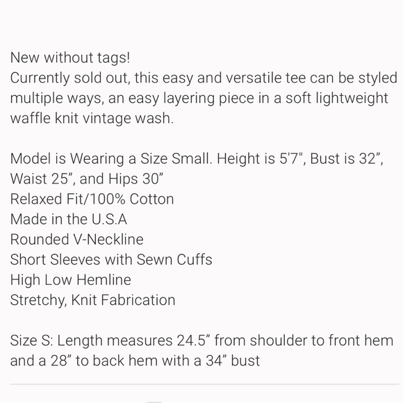 Vici gray waffle tee 🌟 - Picture 5 of 9